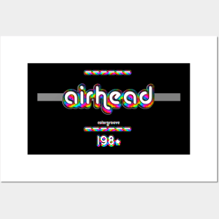 Airhead 1980 ColorGroove Retro-Rainbow-Tube nostalgia (wf) Posters and Art